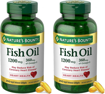 Aceite de pescado de Nature's Bounty, apoya la salud del corazó...