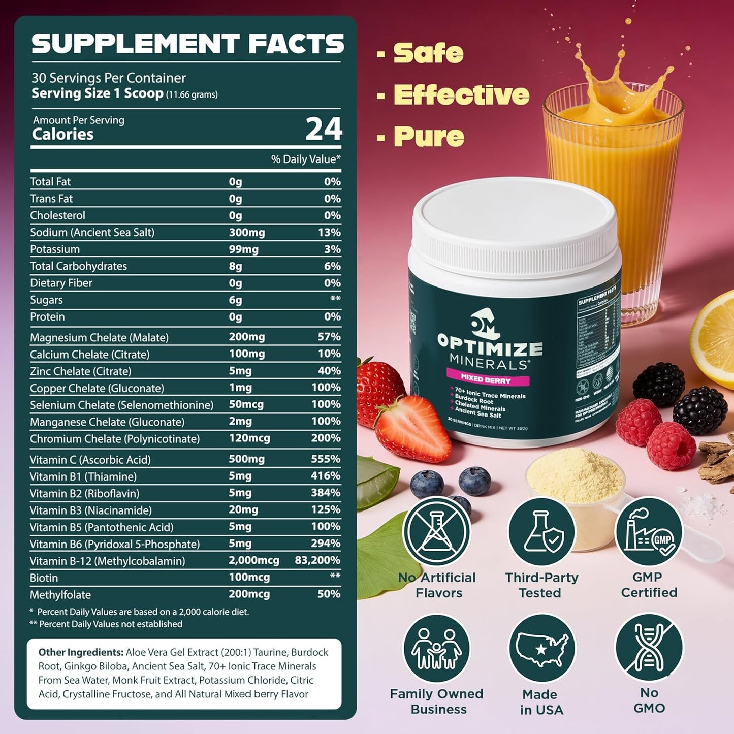 Optimize Minerals Fórmula Diaria Multi Mineral \u2013 Suplemento en...