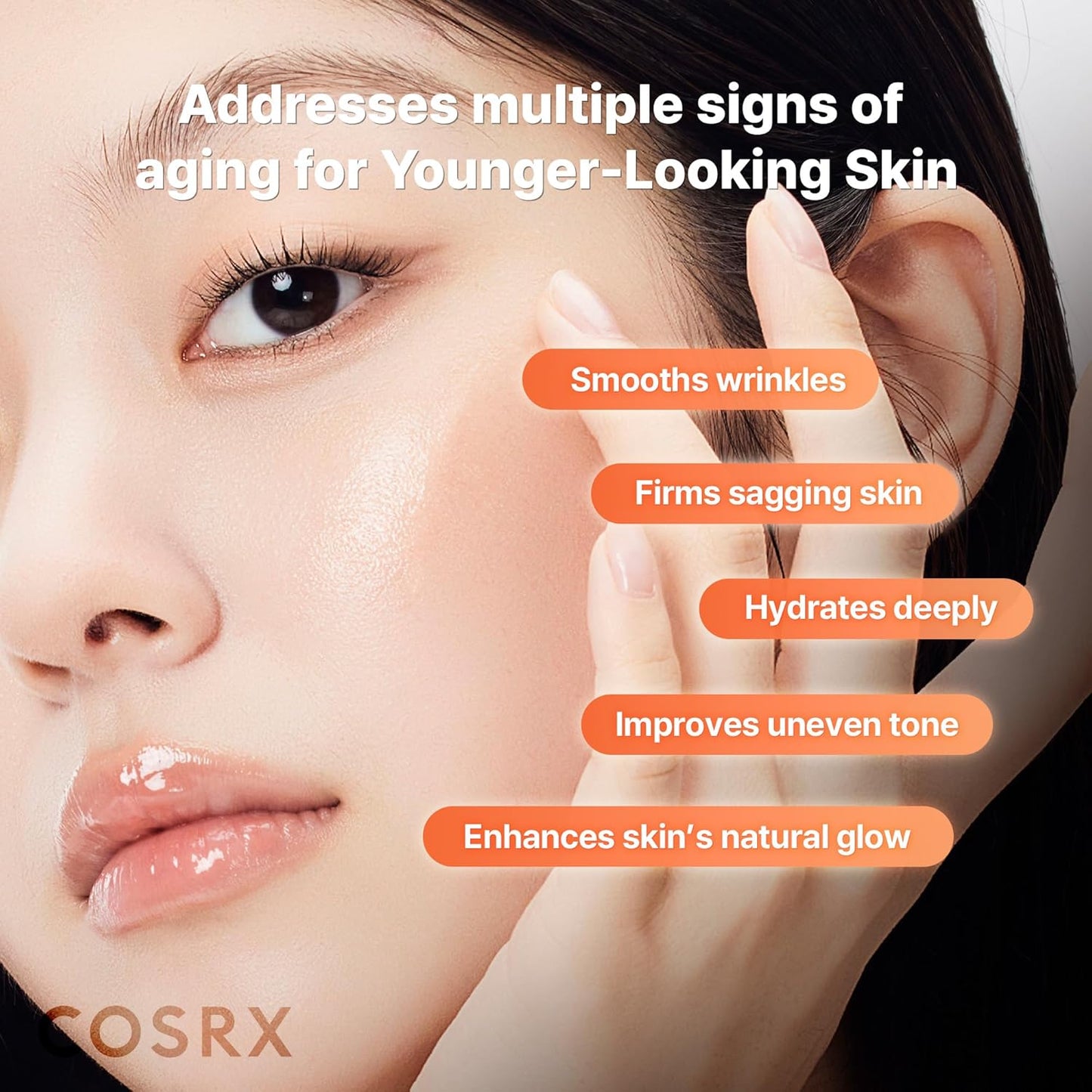 COSRX 5 PDRN Collagen Intense Vitalizing Serum - Suero coreano para reafirmar y dar brillo a la piel con ADN de salmón, centella, lactobacilo PDRN y colágeno, cuidado de la piel coreana, artículos