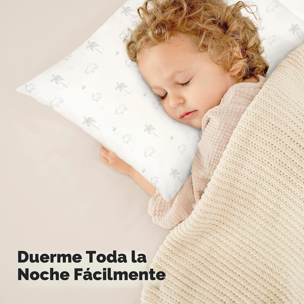 KeaBabies 2pk - Almohadas para niños de 2 años a 5,13 x 18 pulgadas...