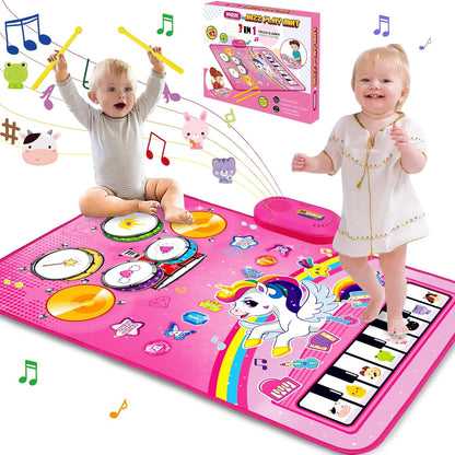 Juguetes para Niñas de 1 Año Regalos: Alfombra Musical para Bebés J...