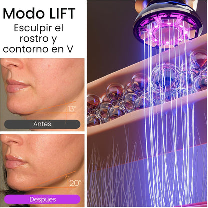INIA Terapia de luz roja 3 en 1 para cara y cuello, dispositivo de...