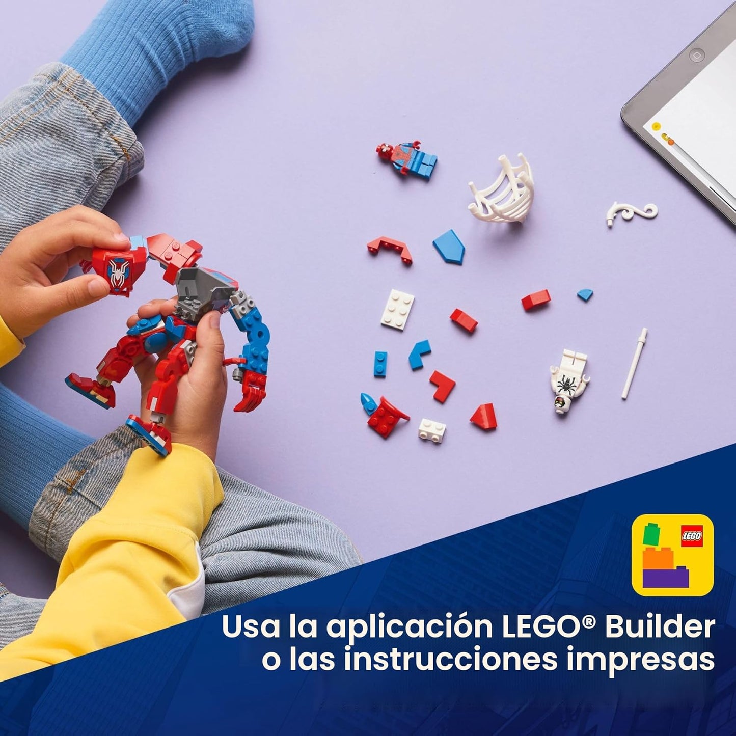 LEGO Marvel Spider-Man Mech vs Anti-Venom - Juego de juguetes de construcción – Juguete de Spider-Man para niños, niños y niñas, a partir de 6 años – Figura de acción para construir – Regalo de superhéroe para cumpleaños – 76308