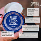 REUZEL Pomada de fibra, firme y flexible durante todo el día, estil...