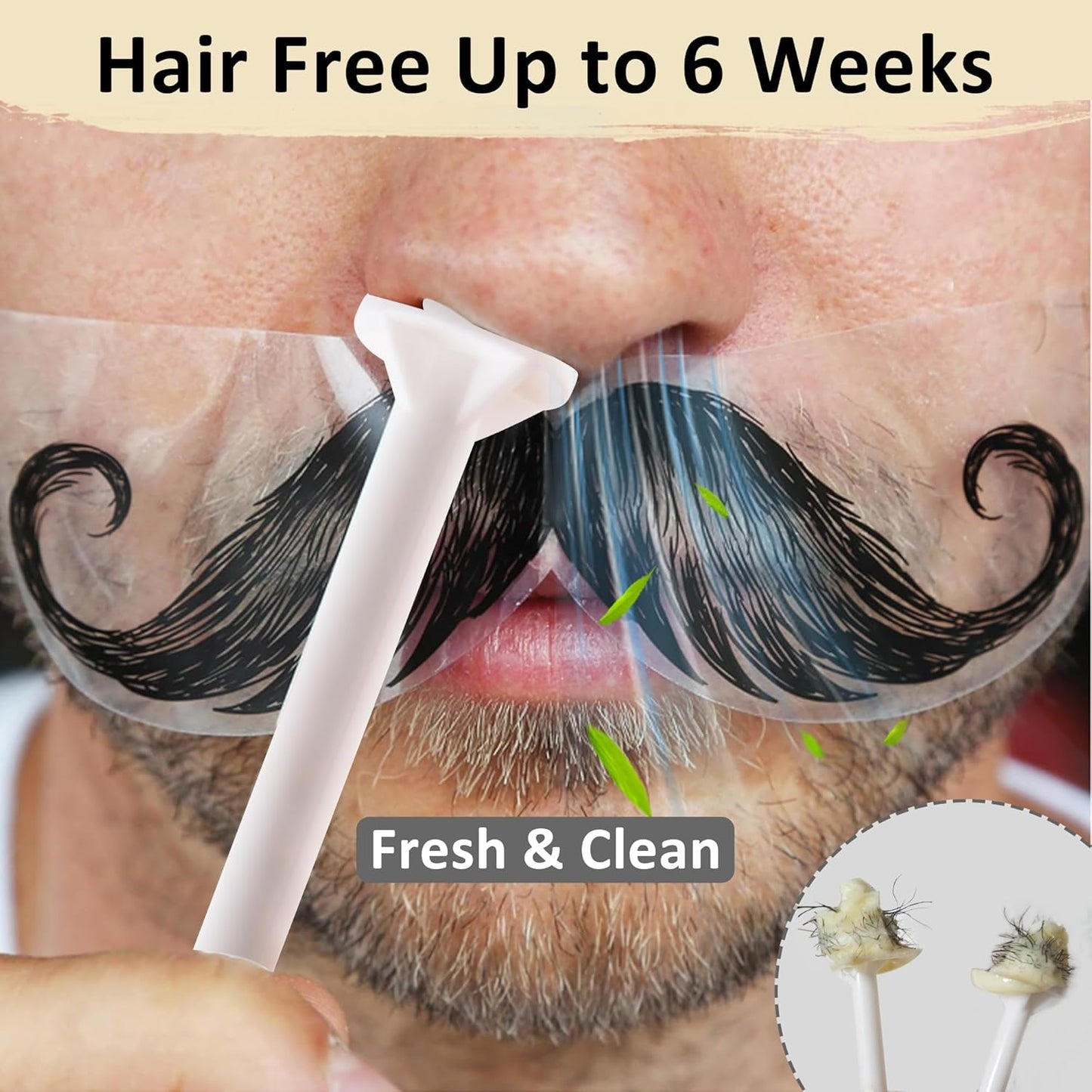 Kit de depilación con cera Maxpearl para hombres, kit de cera para...