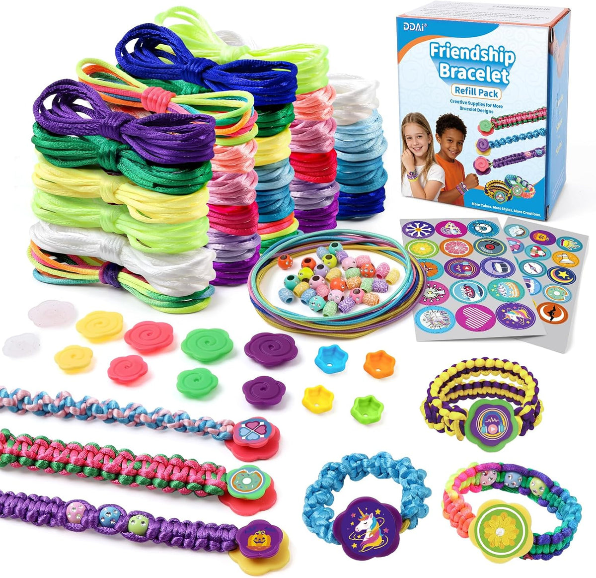 DDAI Kit de fabricación de pulseras de amistad para niñas - Juguete...