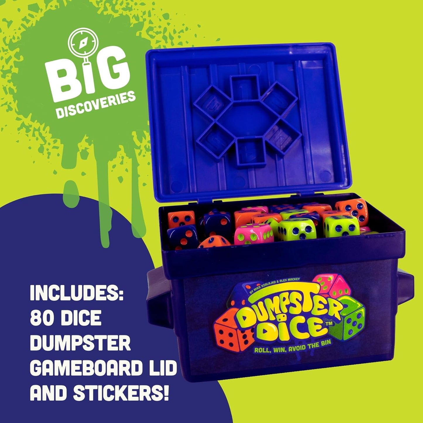 Big Discoveries Dumpster Dice \u2013 Juego de dados familiar de rit...