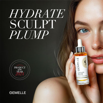 GEMELLE Aceite Facial Linfático Gua Sha | Ganador de 10 Premios | V...