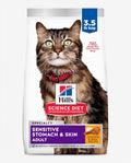 Comida seca para gatos con piel y estómago sensible, de Hill's...