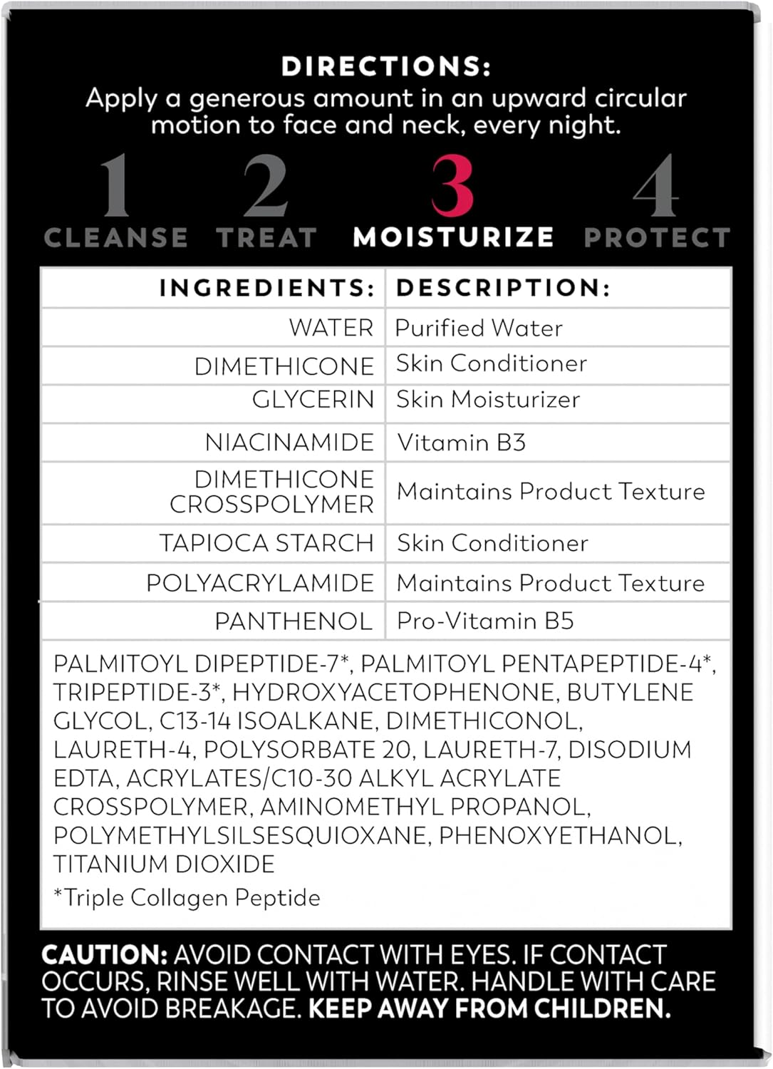 Olay Regenera Noche Recuperación Crema & crema facial hidratante, 1.7 onzas