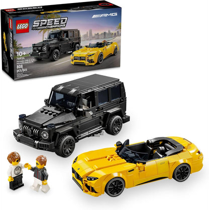 LEGO Speed Champions Mercedes-AMG G 63 y Mercedes-AMG SL 63 Juguetes de Construcción - Coches de Juguete de Juego de Simulación para Niños y Niñas, Edades 10+ Años - Regalos para Navidad - 76924