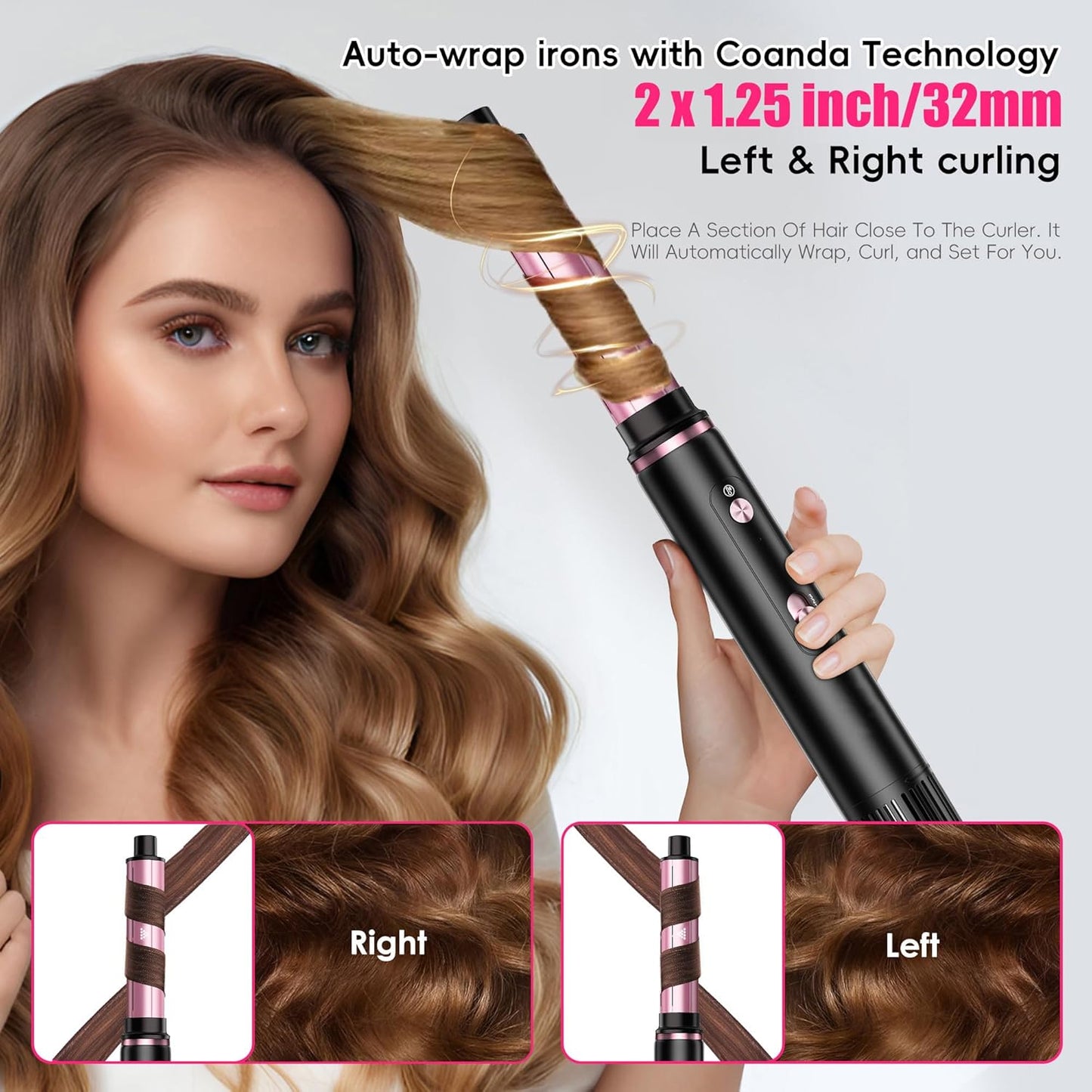 SKIMI Cepillo secador de pelo con motor sin escobillas de 110,000 R...