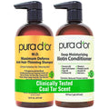 PURA D'OR MD Champú y acondicionador de biotina anticaída (16 o...