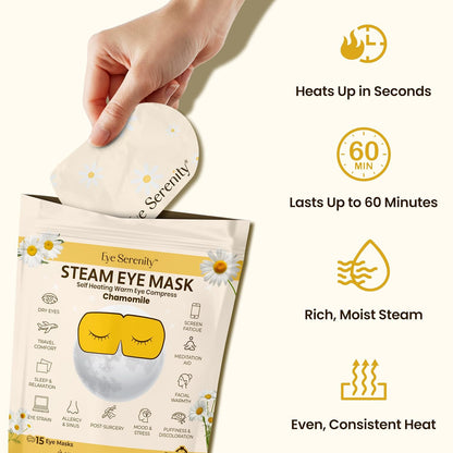 Lure Essentials Compresa cálida autocalentable para ojos secos, más...