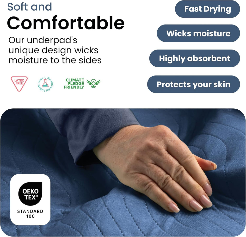 IMPROVIA® Almohadillas Lavables para Incontinencia, Protectores Reu...