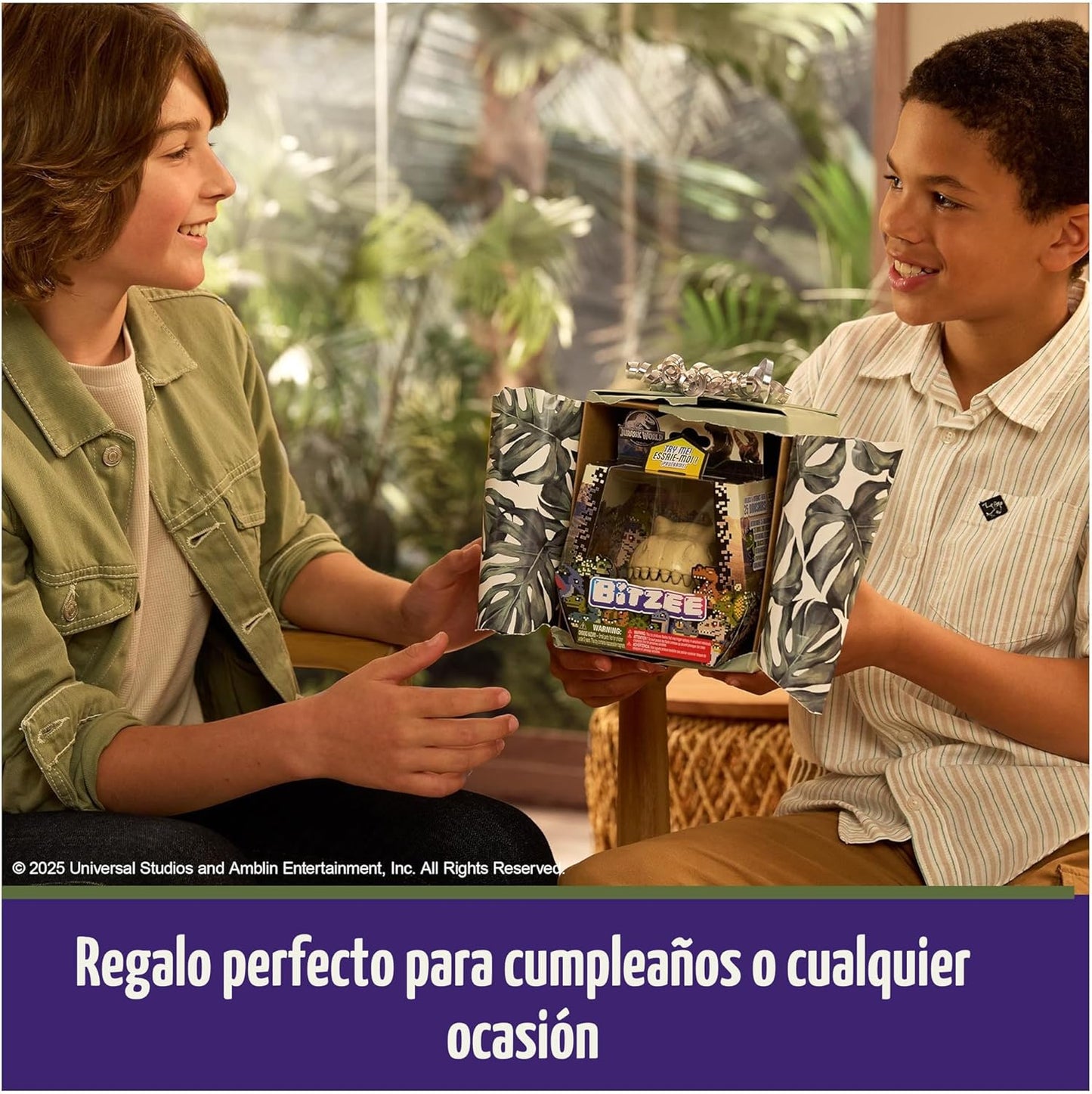 BITZEE, Jurassic World - Juguete interactivo de dinosaurio con 25 d...