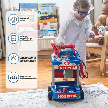 Liberry Kit de médico para niños pequeños de 2, 3, 4, 5 años, juego...