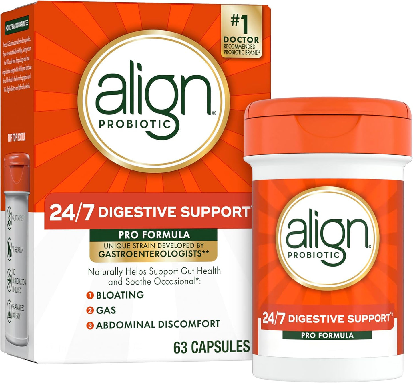 Align Probióticos, fórmula profesional, probióticos para mujeres y...