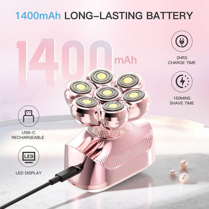 HEBECA Afeitadora eléctrica 7D para mujer, maquinilla de afeitar el...