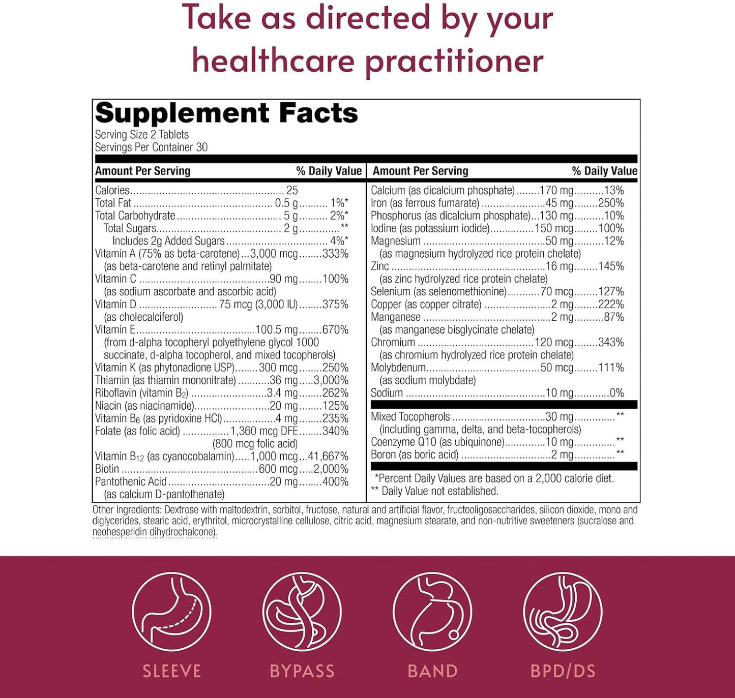 Bariatric Advantage Chewable Advanced Multi EA - Multivitamínico ma...