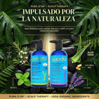 PURA D'OR Juego de champú y acondicionador para terapia del cue...