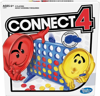 Hasbro Gaming Conecta 4 Juego de mesa de estrategia para edades de 6 años en adelante (exclusivo de Amazon)