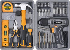 Hi-Spec - Juego de taladro inalámbrico de 8 V y kit de herramientas...