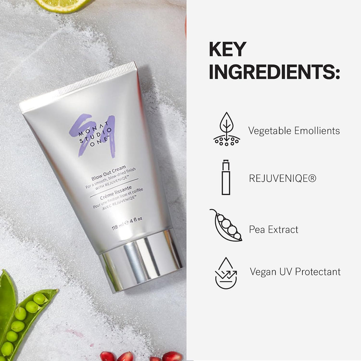 MONAT Studio One Blow Out Cream - Crema antiencrespamiento para el...