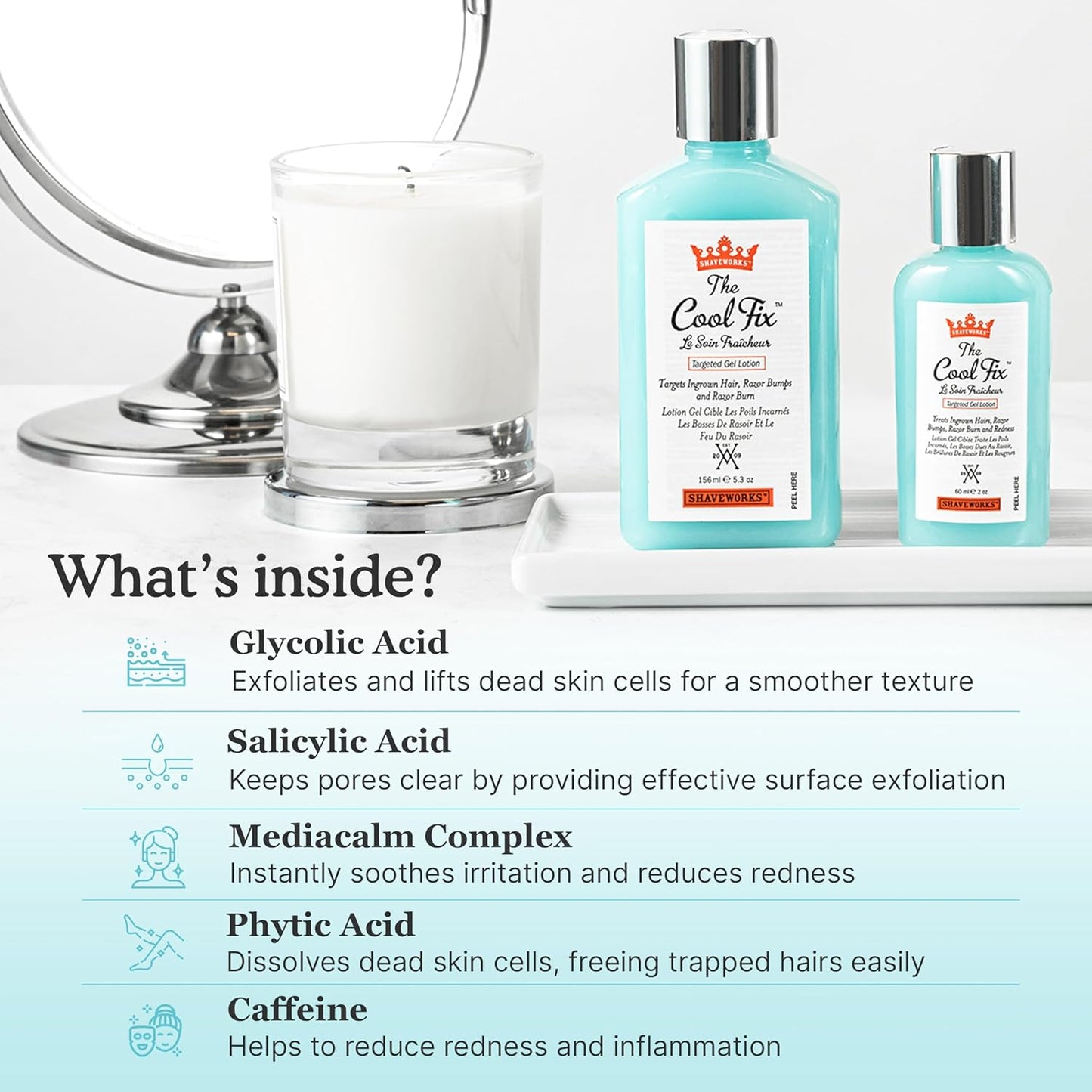 Shaveworks The Cool Fix Aftershave para mujeres: depilación púbica,...