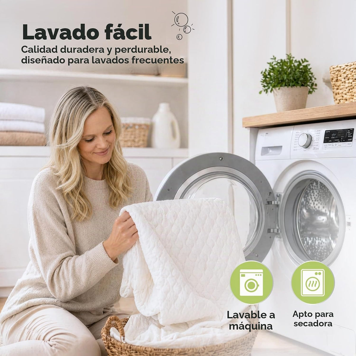 1 funda protectora de colchón impermeable, colchón XL 80x39 (blanco...