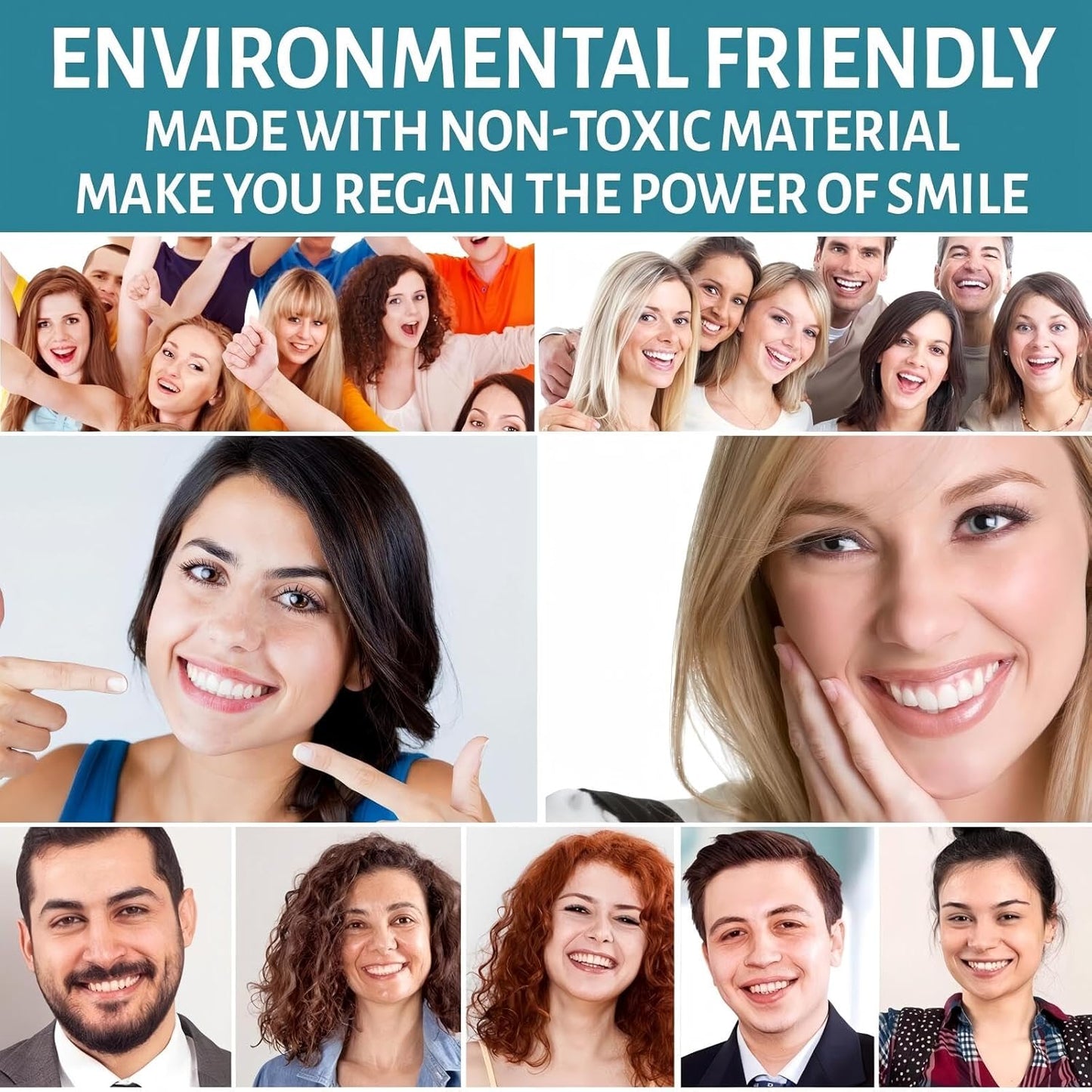 2 Pairs Temporary Smile Support Adjustable, Suitable for All Sexes,...