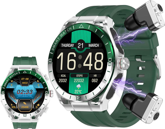 ATEVIX Reloj inteligente con auriculares para Android y iPhone, pan...