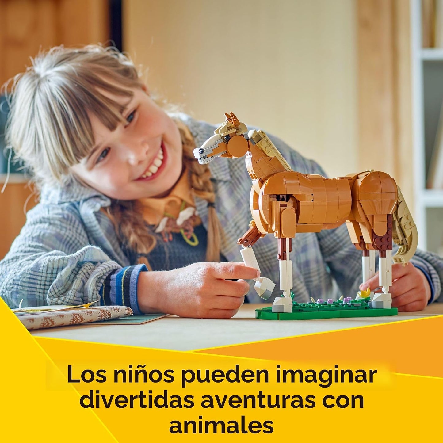 LEGO Creator 3 en 1 hermoso juguete de construcción de caballos par...