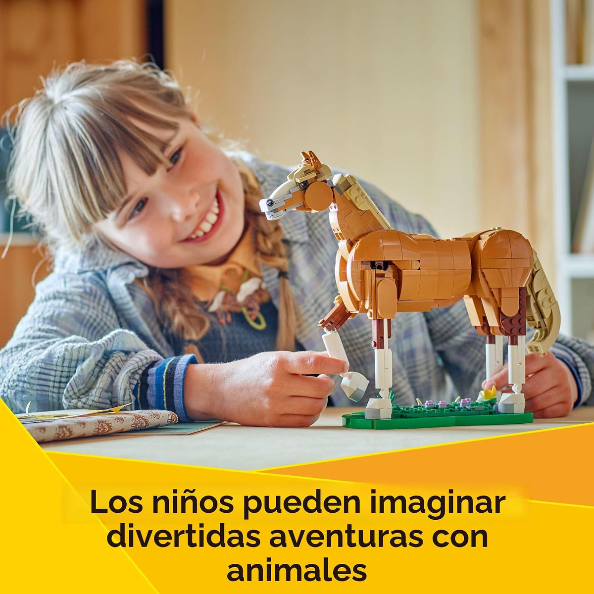 LEGO Creator 3 en 1 hermoso juguete de construcción de caballos par...