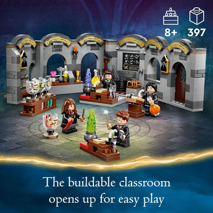 LEGO Harry Potter Hogwarts Castillo: Set de Construcción de la Clase de Pociones, Juguete de Harry Potter para Niños y Niñas, Edad 8+ - Regalo para Niños con 4 Minifiguras - 76431
