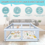 Fshibila corralito grande para bebés de 65" × 50", corralit...