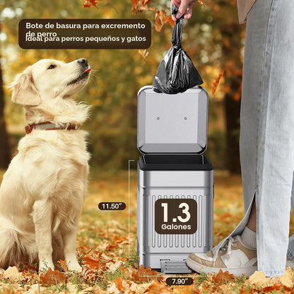 CEROELDA Cubo de Basura Pequeño con Tapa - 5L\/1.3 Gal, Cubo de Bas...