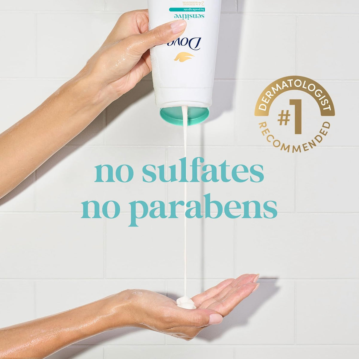 Dove gel de baño, Sensitive Skin, 34 oz