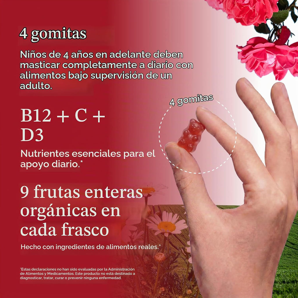 Gomitas orgánicas para niños Garden of Life Mykind Organics, múltip...