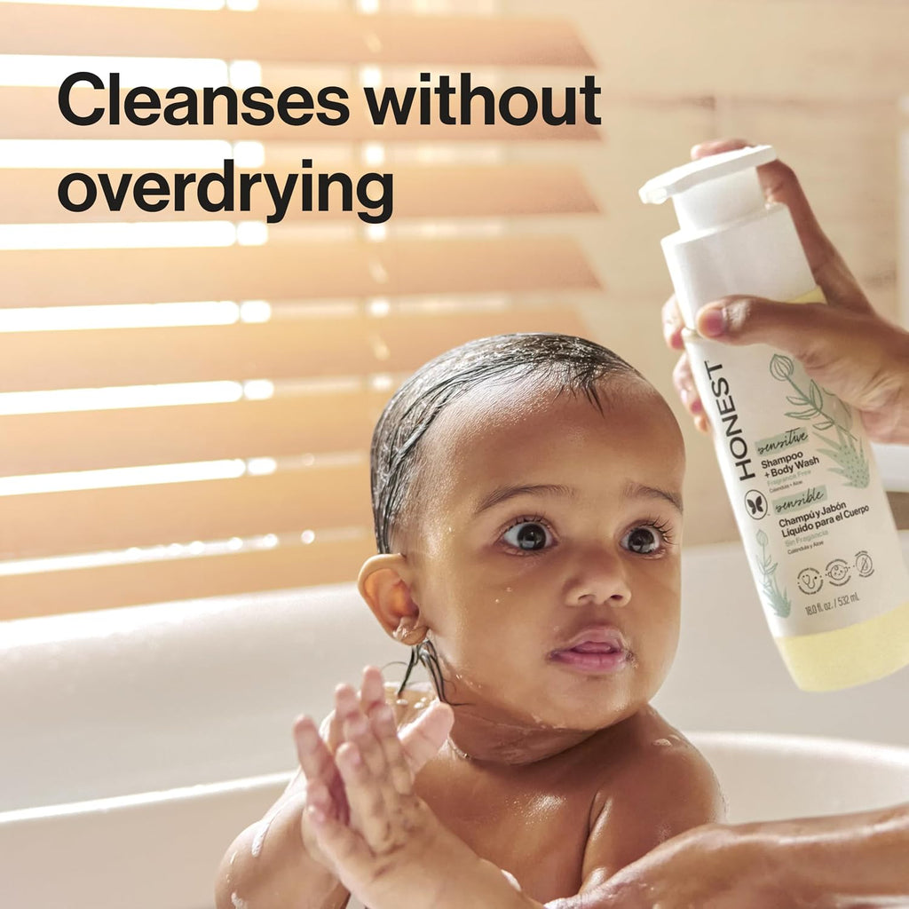 The Honest Company Champú y gel de baño, sin lágrimas, sin fraganci...
