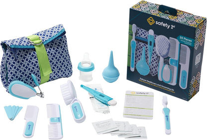 Kit de cuidado y aseo Deluxe Safety 1st para bebé, Azul Ártico, Ese...