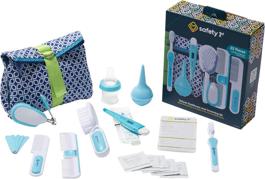 Kit de cuidado y aseo Deluxe Safety 1st para bebé, Azul Ártico, Ese...