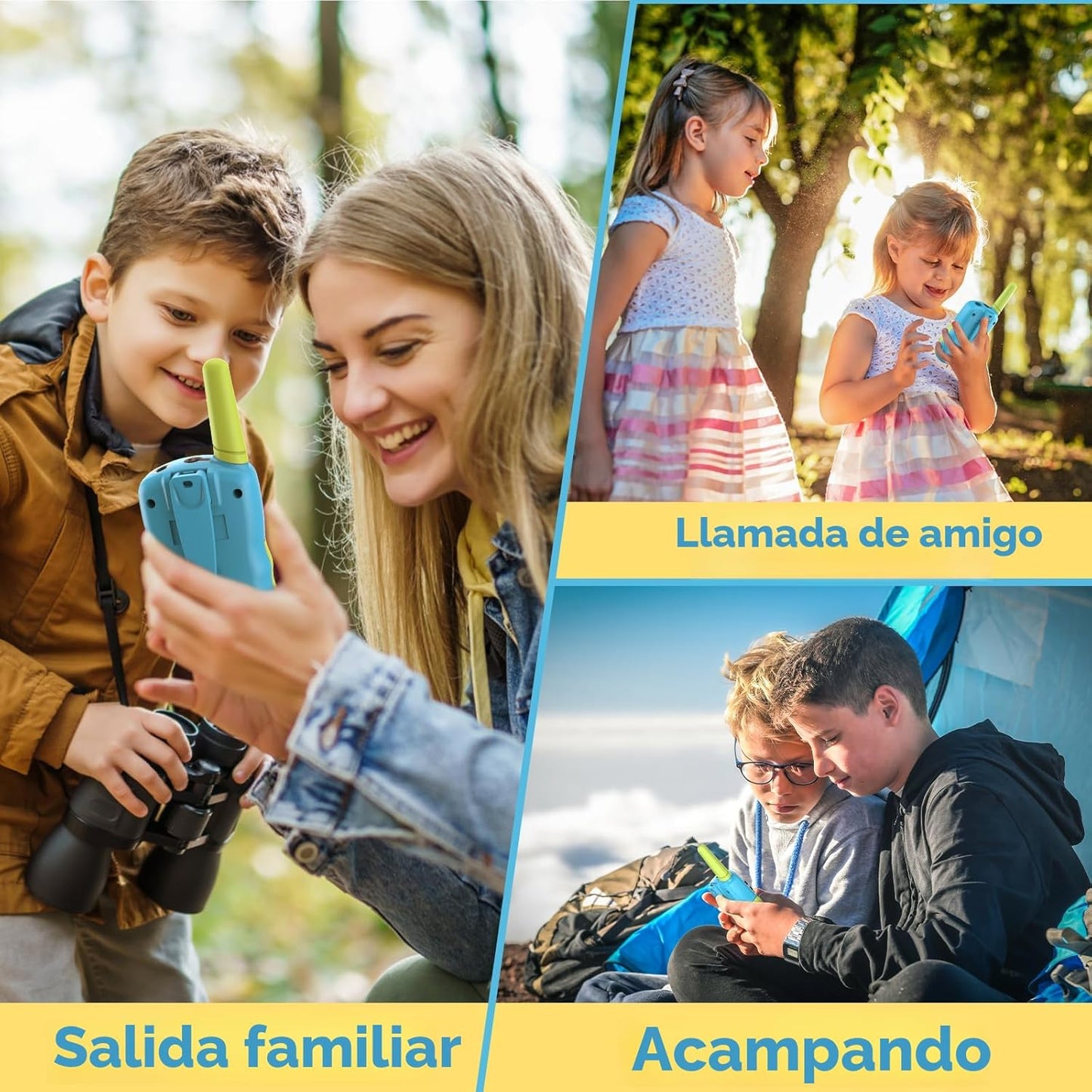 Selieve Juguetes para niños y niñas de 3 a 12 años, Walkie Talkies...