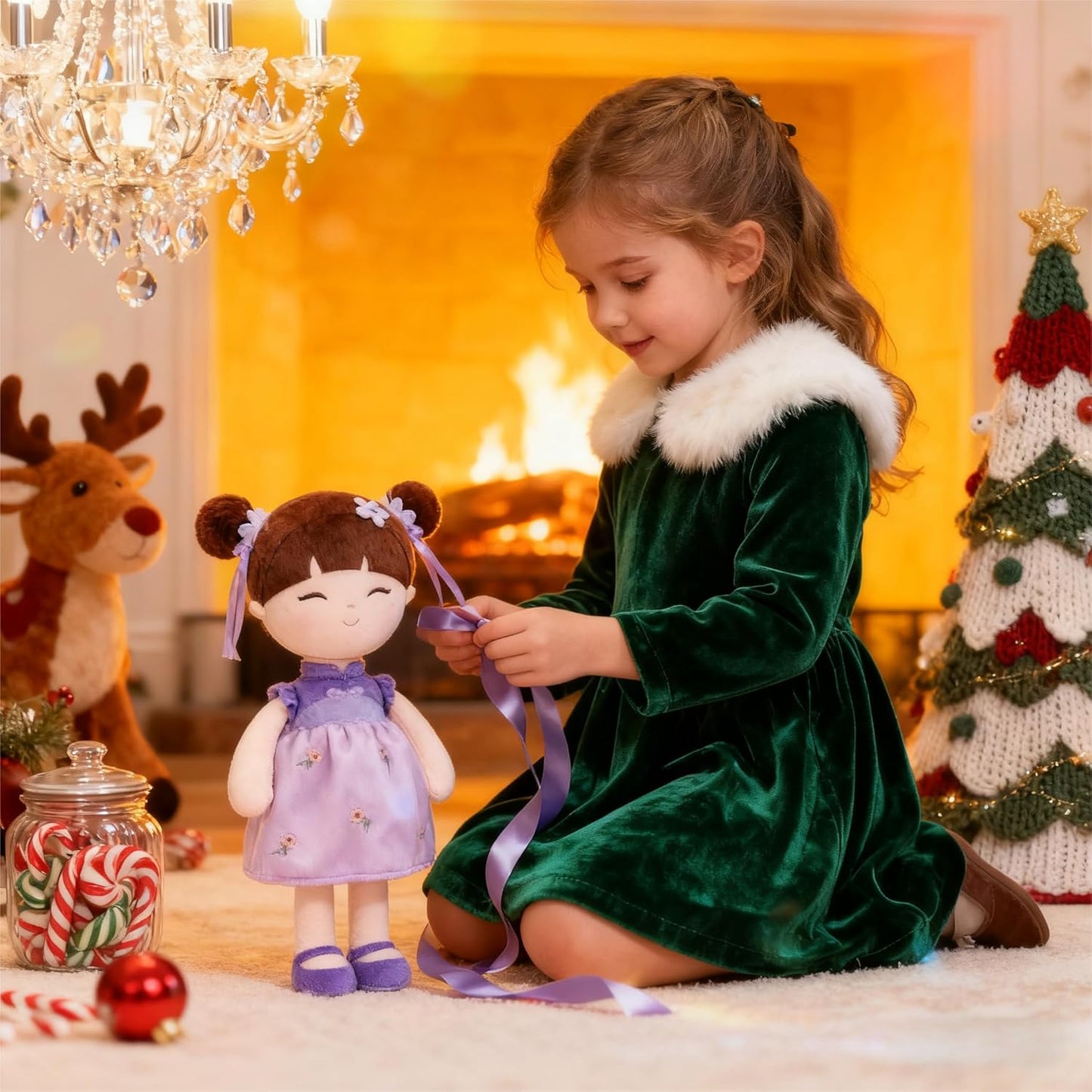 Gloveleya Muñeca Princesa Oriental \u2013 Muñeca de Peluche Suave p...