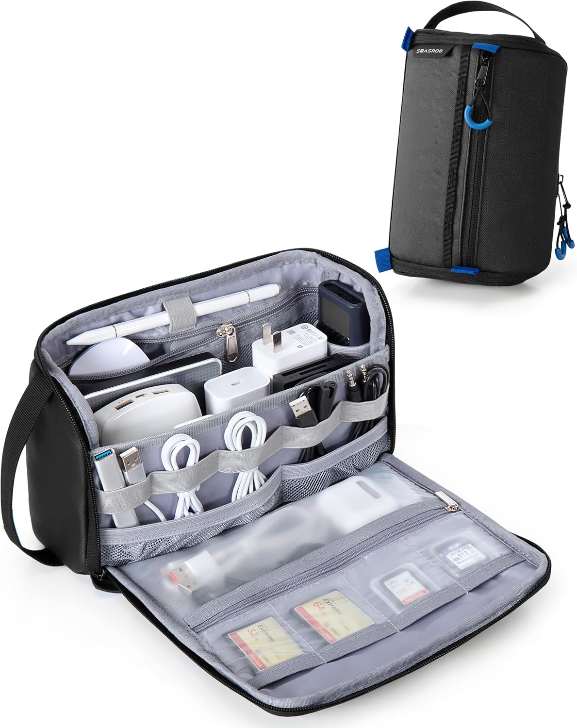 Smasrob Organizador de Electrónicos Estuche de Viaje, Bolsa Técnica...