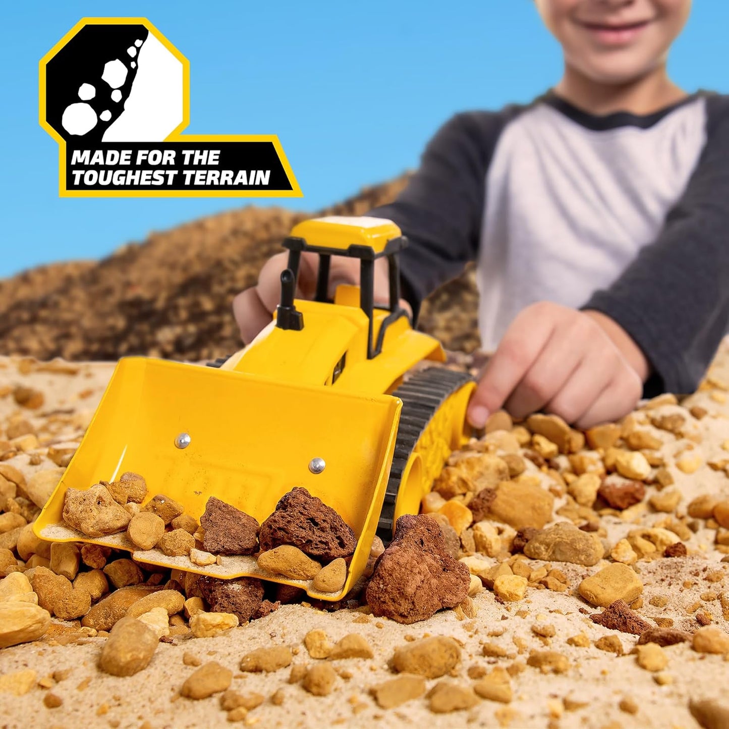 Tonka - Steel Classics Giga Series - Camión volquete y bulldozer, p...