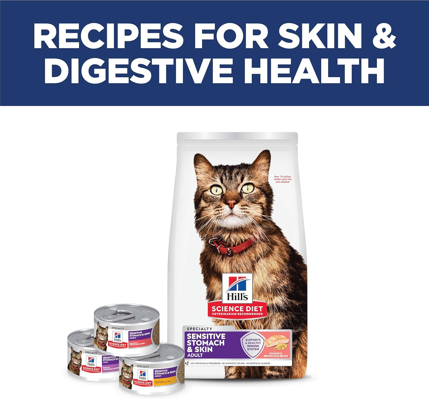 Hill's Science Diet Alimento seco para gatos adultos de 1 a 6 a...