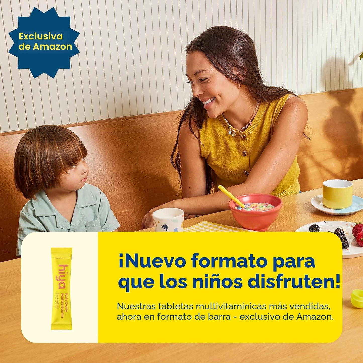 Hiya Multivitamínico para niños, más de 15 vitaminas y minerales es...