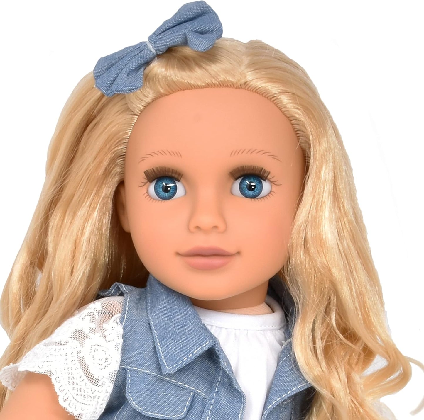Gift Boutique Muñeca de niña de 18 pulgadas, muñeca de moda con cab...