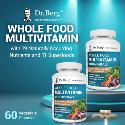 Dr. Berg Multivitamínico integral con minerales - Multivitamínico d...